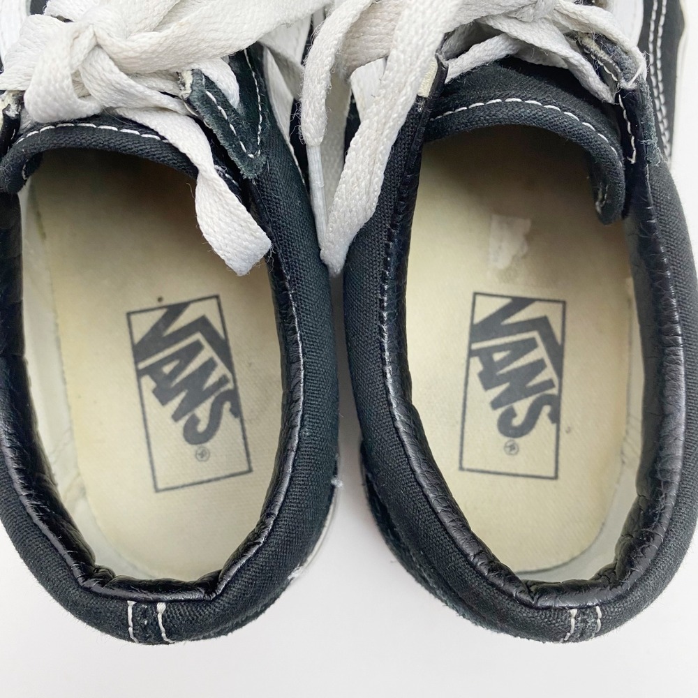 Vans Old Skool Black‎ White Suede Canvas Low Top Skate Shoes Mens 6.5 Womens 8 - Picture 6 of 8